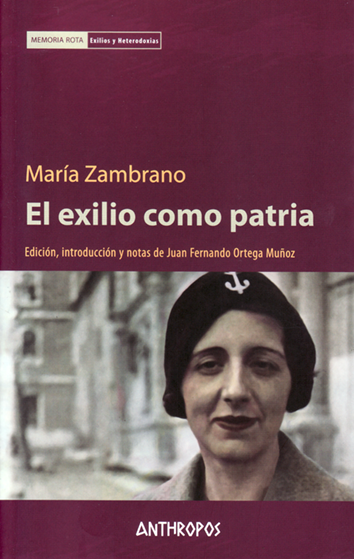 El exilio como patria - María Zambrano