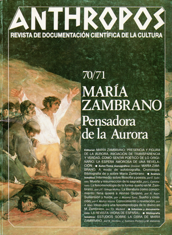 María Zambrano, pensadora de la aurora